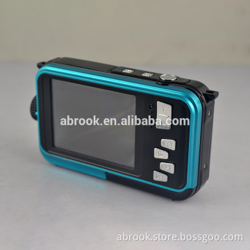 New 24 Megapixels dual screen full hd 1080p action waterproof digital camera